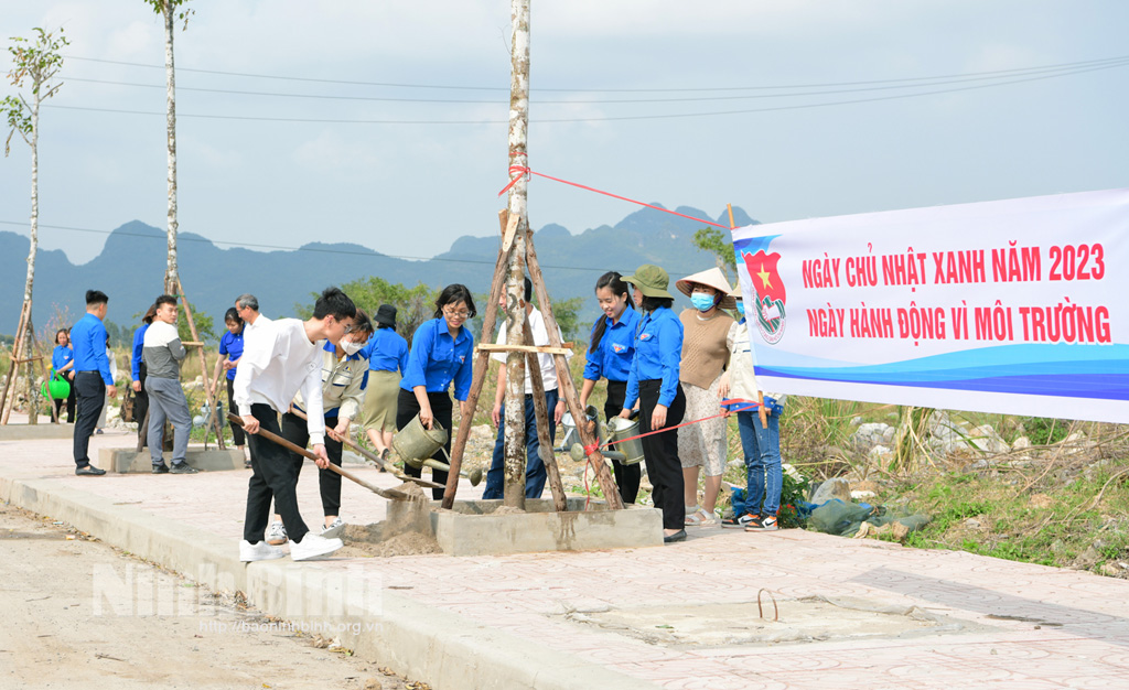 Ra quân Ngày chủ nhật xanh năm 2023 baoninhbinh org vn