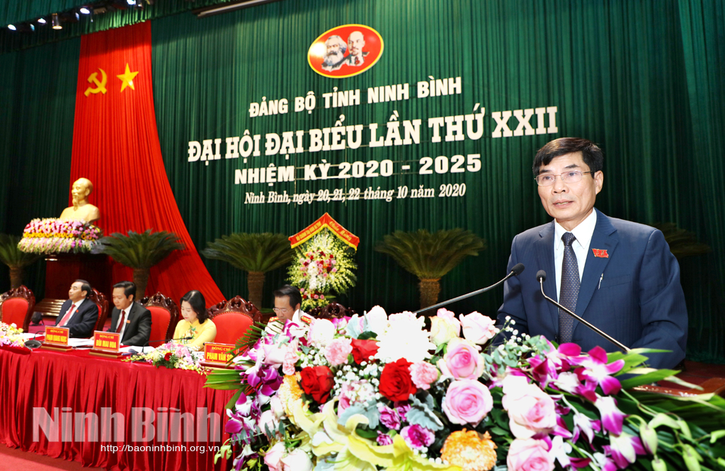 Đại hội đại biểu Đảng bộ tỉnh lần thứ XXII tiếp tục phần tham luận tại hội trường