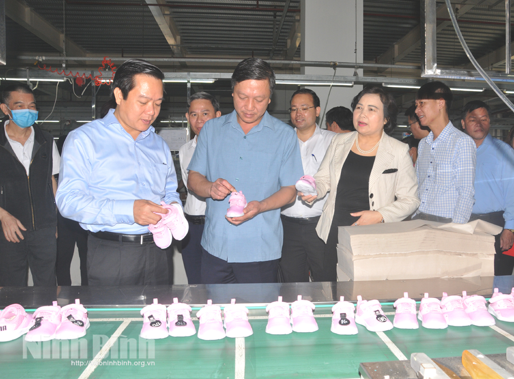 Đồng chí Phó Bí Thư Tỉnh ủy Phó Chủ tịch UBND tỉnh kiểm tra tình hình sản xuất tại huyện Yên Mô