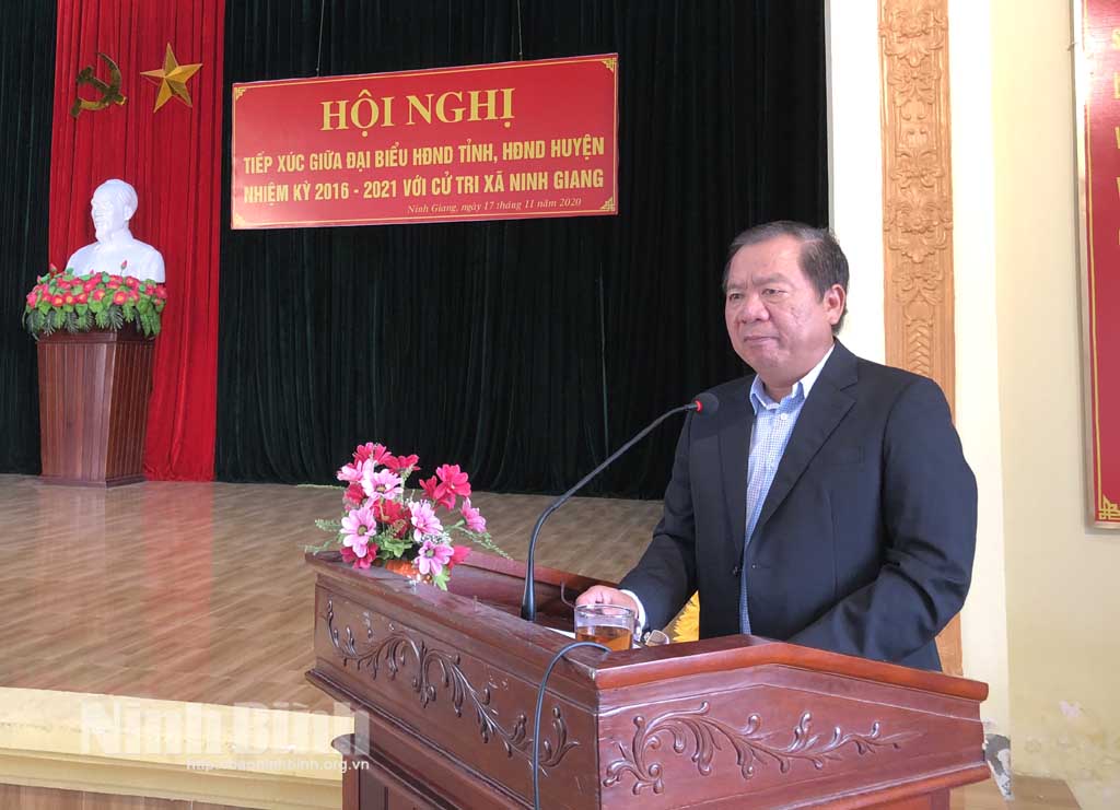 Đại biểu HĐND tỉnh tiếp xúc cử tri xã Ninh Giang