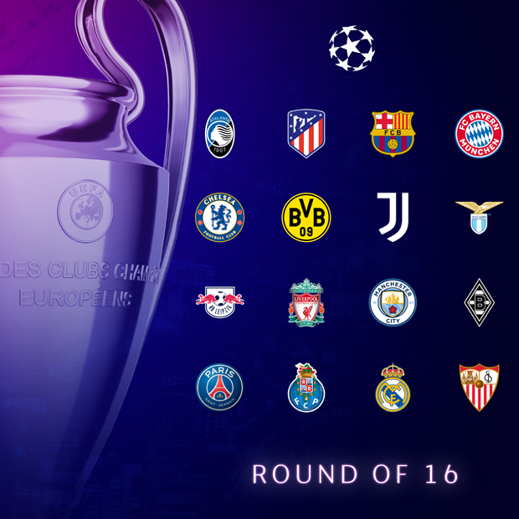 Xác định xong 16 đội bóng góp mặt ở vòng 18 Champions League