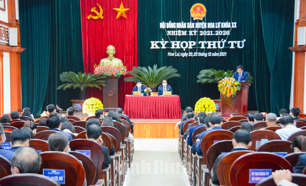 HĐND thành phố Ninh Bình huyện Hoa Lư tổ chức kỳ họp cuối năm
