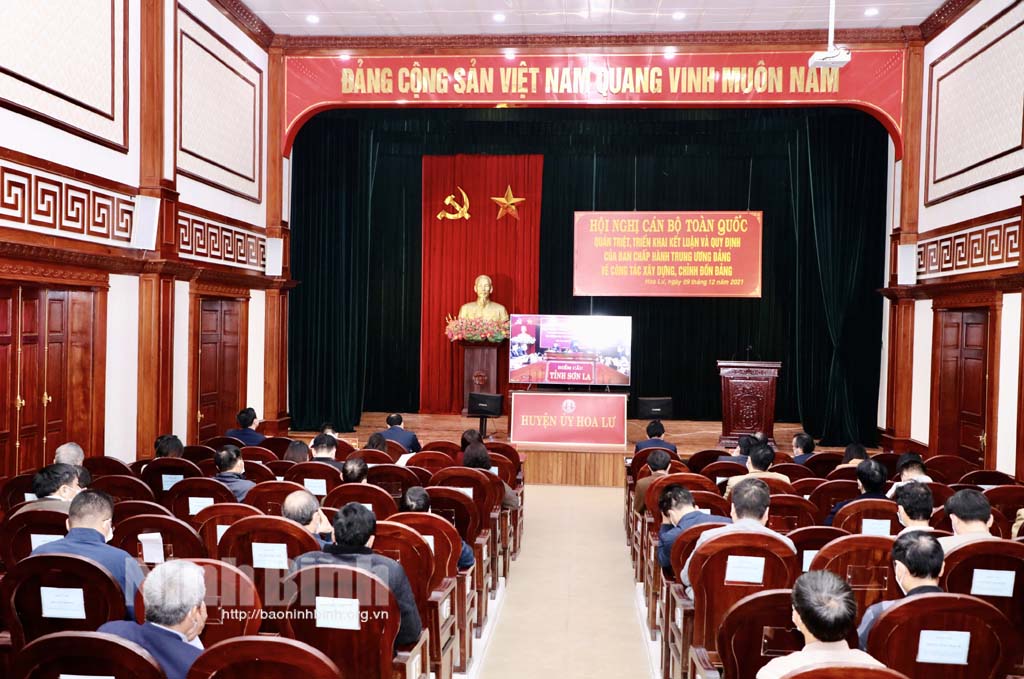 Hội nghị cán bộ toàn quốc quán triệt triển khai kết luận và quy định của Trung ương về công tác xây dựng chỉnh đốn Đảng