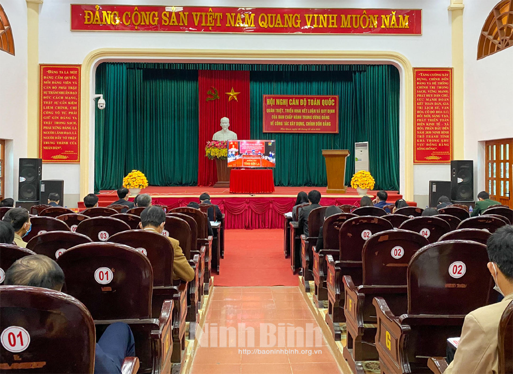 Hội nghị cán bộ toàn quốc quán triệt triển khai kết luận và quy định của Trung ương về công tác xây dựng chỉnh đốn Đảng