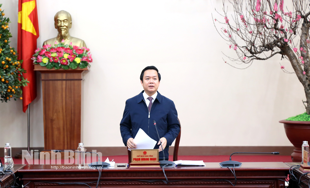 Đồng chí Chủ tịch UBND tỉnh chủ trì hội nghị BCĐ phòng chống dịch bệnh COVID19