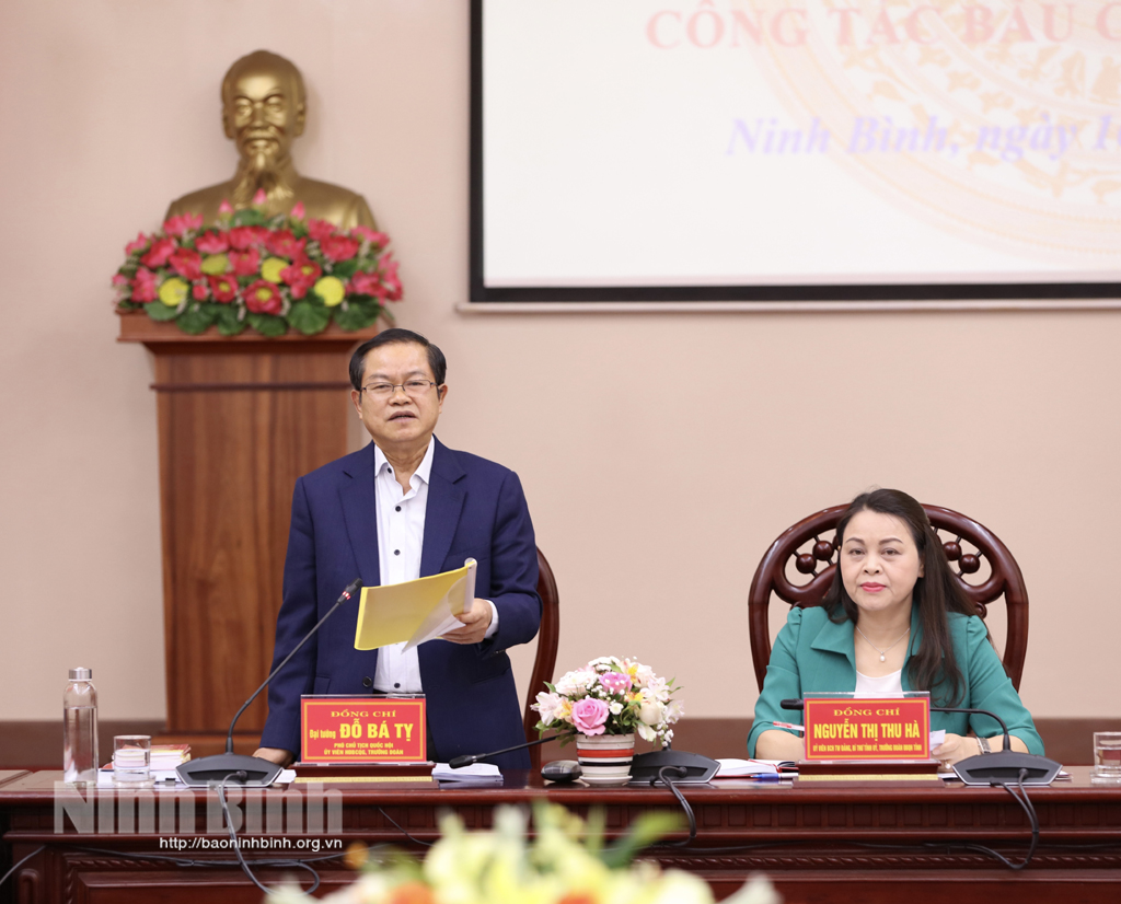 Đoàn kiểm tra giám sát của Quốc hội làm việc tại Ninh Bình