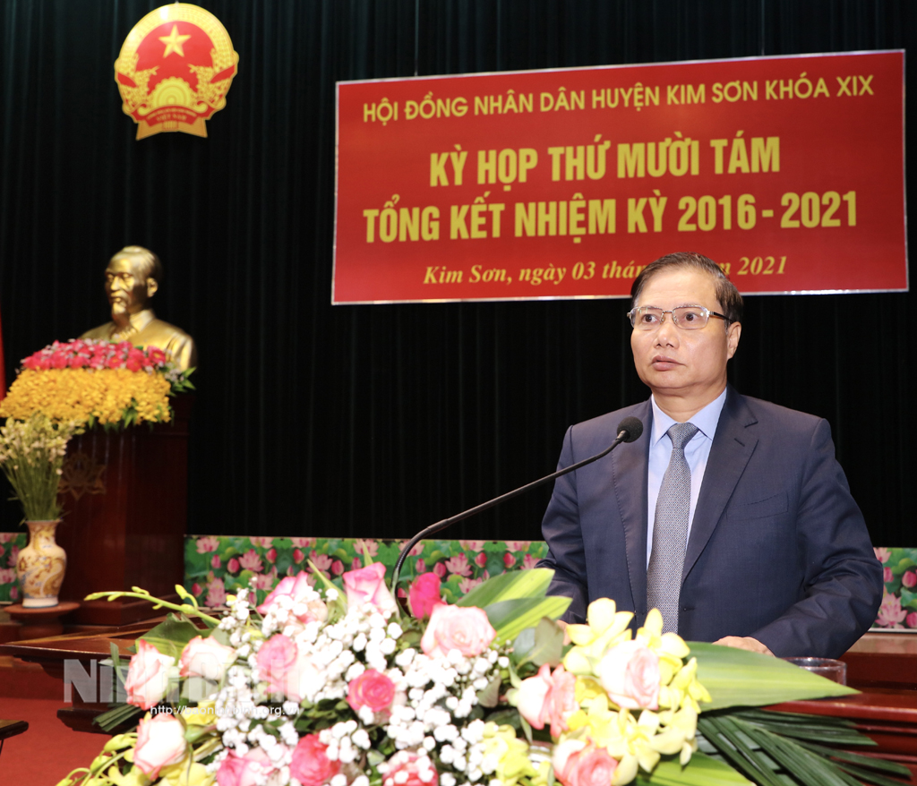 HĐND huyện Kim Sơn khóa XIX tổng kết hoạt động nhiệm kỳ 20162021