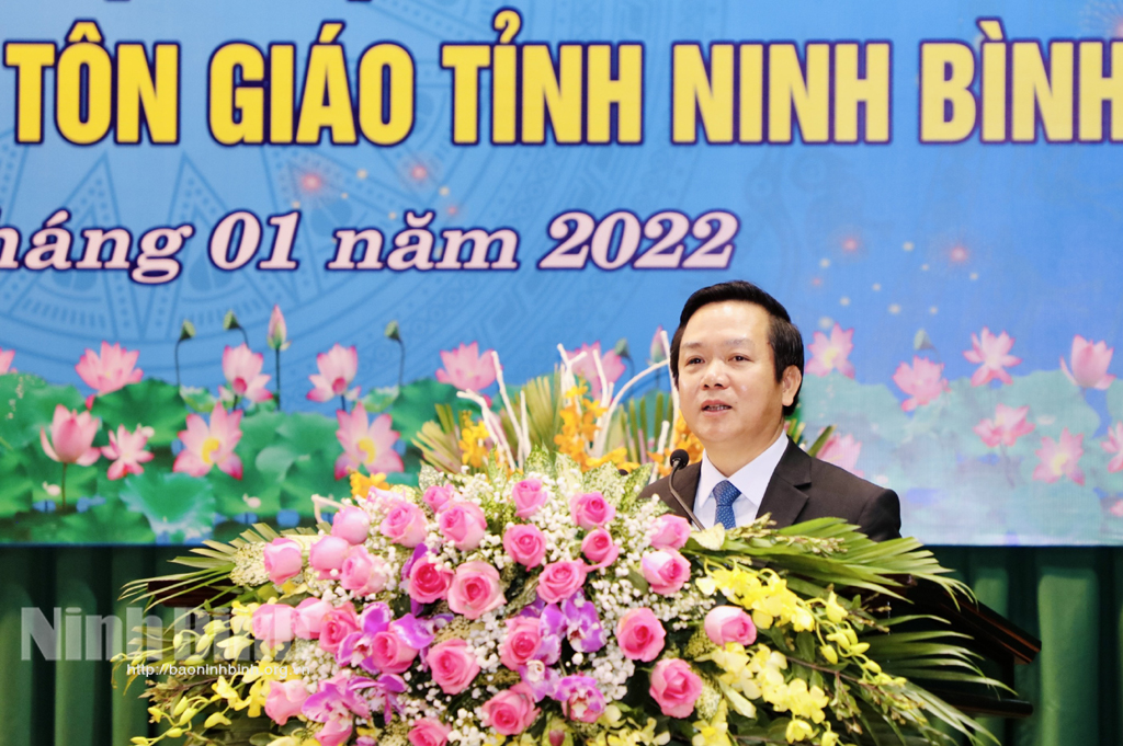 Gặp mặt chức sắc các tôn giáo nhân dịp Xuân Nhâm Dần 2022