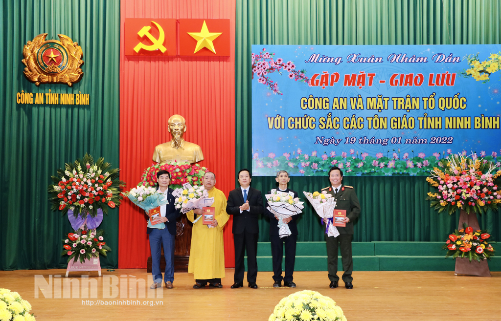 Gặp mặt chức sắc các tôn giáo nhân dịp Xuân Nhâm Dần 2022