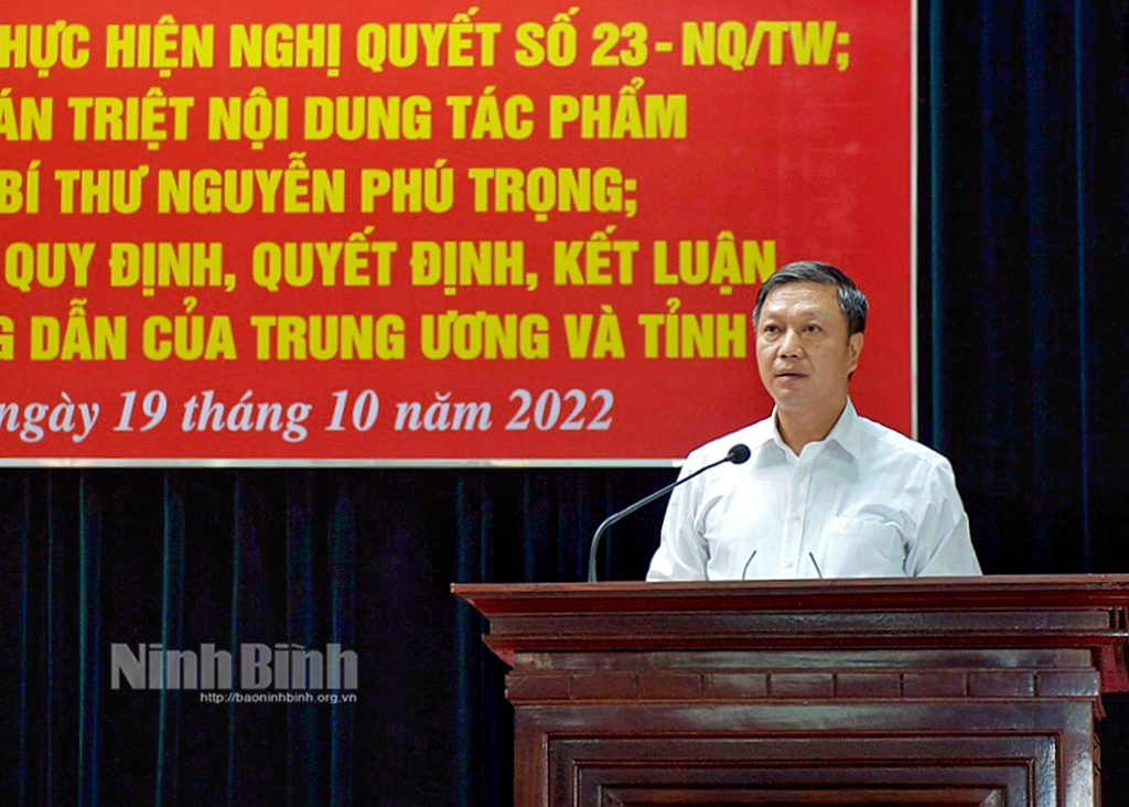 Đảng bộ huyện Kim Sơn học tập quán triệt một số nghị quyết văn bản
