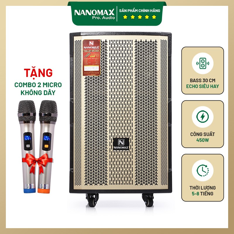 Loa kéo Nanomax Thiết bị đi đầu với chất lượng âm thanh đỉnh cao
