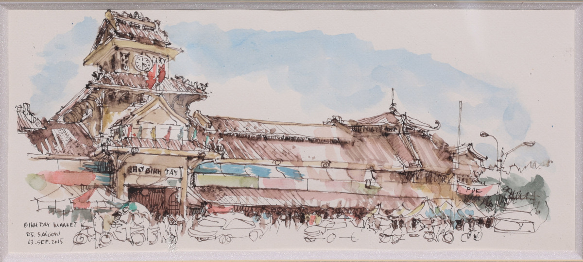 Nhịp sống Sài Gòn qua ký họa