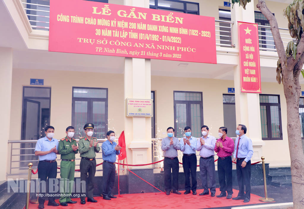 Khánh thành công trình chào mừng kỷ niệm 200 năm Danh xưng Ninh Bình 30 năm tái lập tỉnh