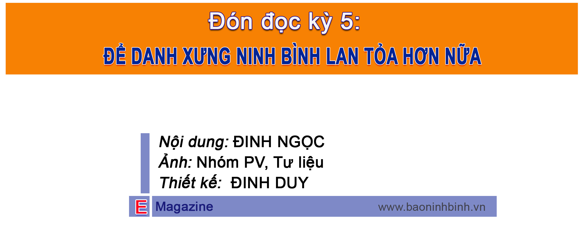 eMagazine Kỳ 4 Vị thế mới sau 30 năm tái lập tỉnh