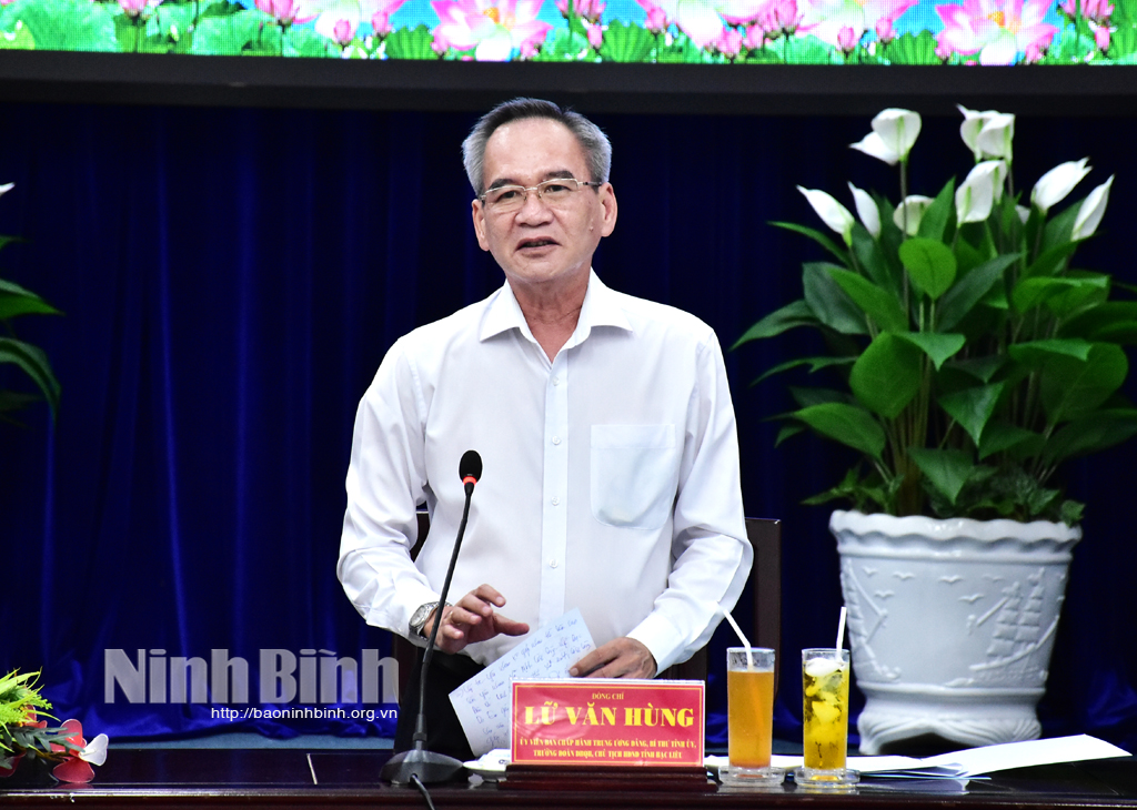 Đoàn công tác của tỉnh Ninh Bình trao đổi hợp tác phát triển với tỉnh Bạc Liêu