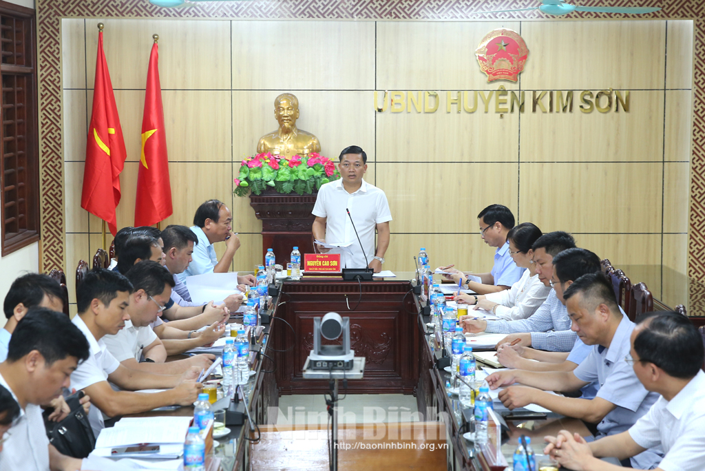 Tin ảnh kiểm tra đầu tư công tại Kim sơn