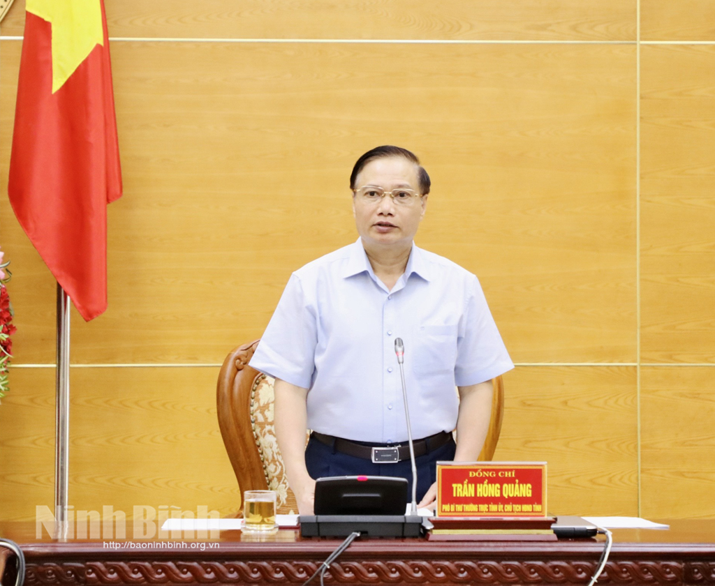 Thường trực Tỉnh ủy giao ban công tác tháng 4