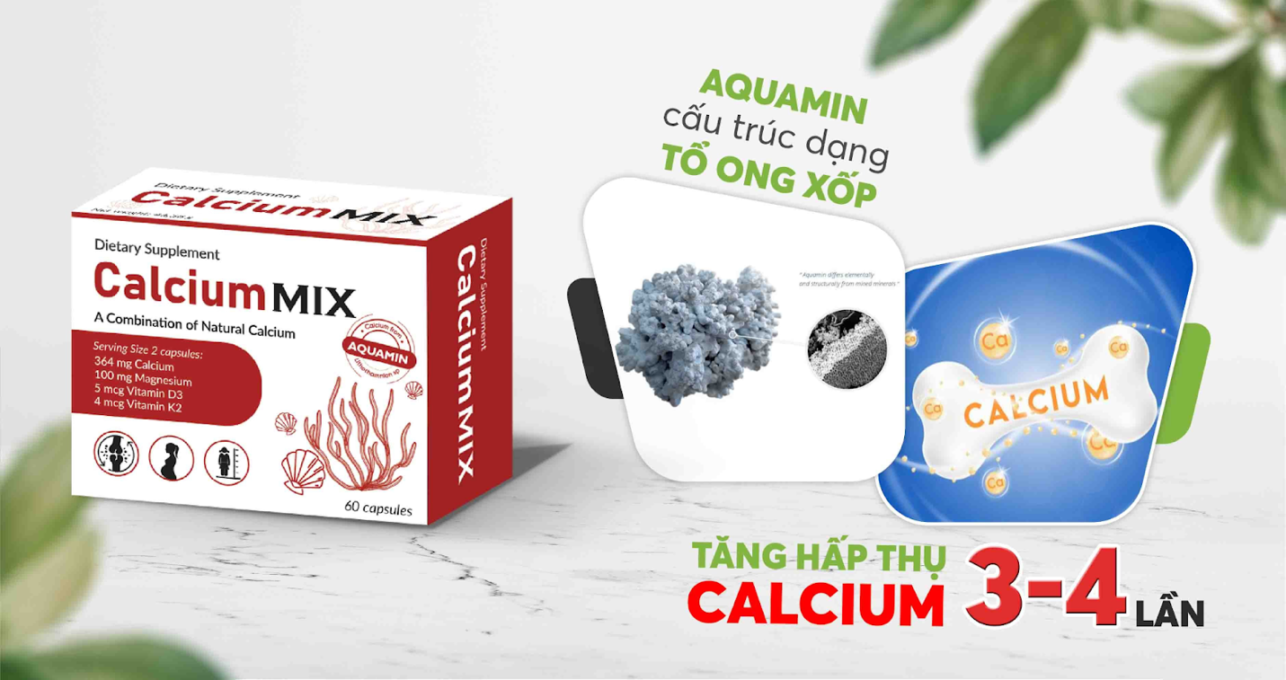 Calcium Mix tăng hiệu quả hấp thu không gây táo bón cho mẹ bầu