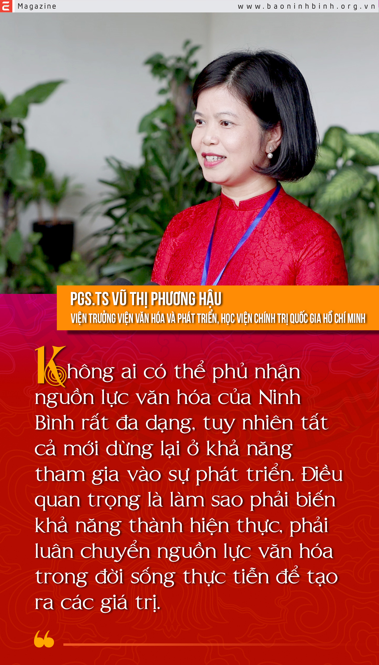 Emagazine Phát huy sức mạnh mềm xây dựng đô thị Ninh Bình trở thành đô thị Cố đô Di sản