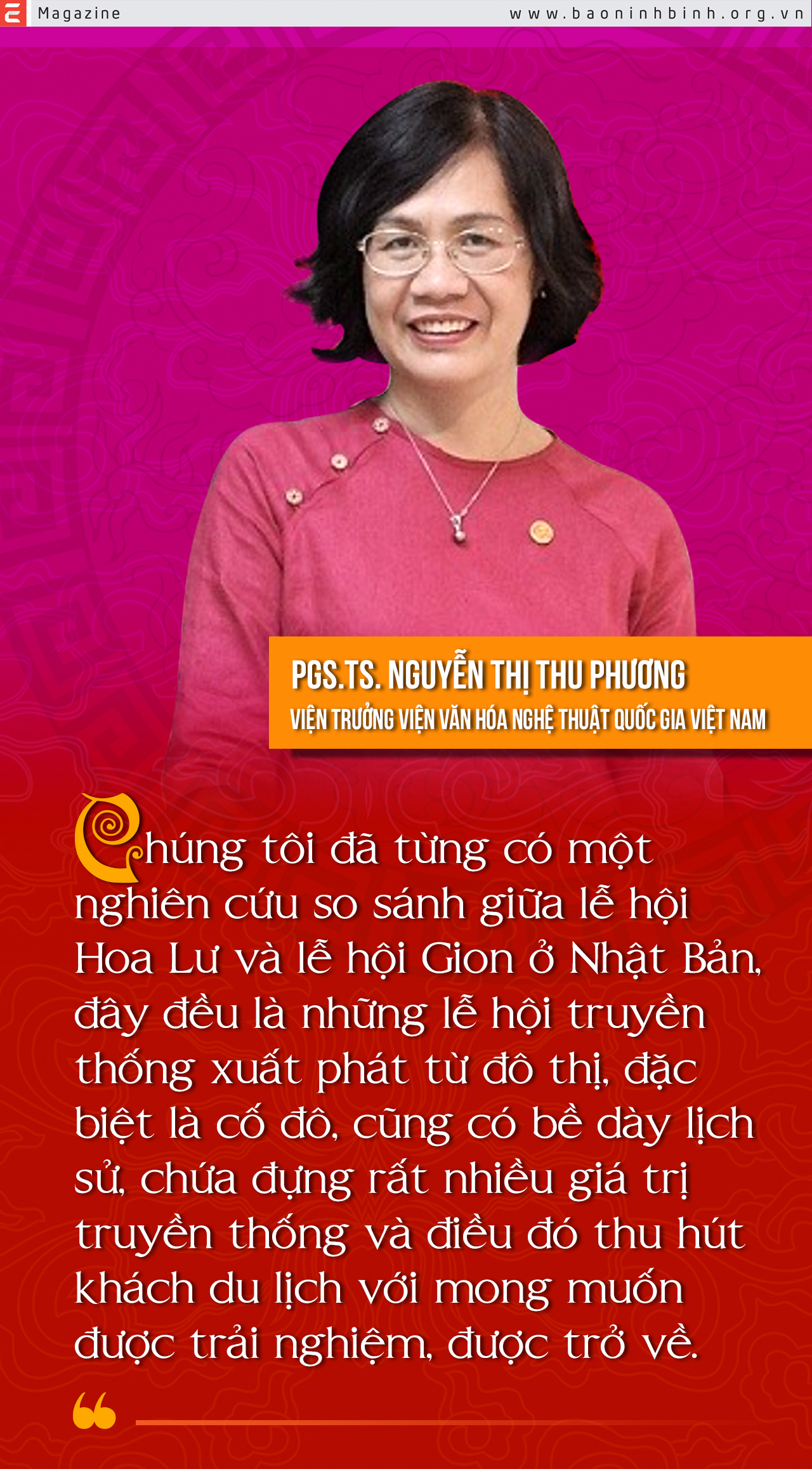 Emagazine Phát huy sức mạnh mềm xây dựng đô thị Ninh Bình trở thành đô thị Cố đô Di sản