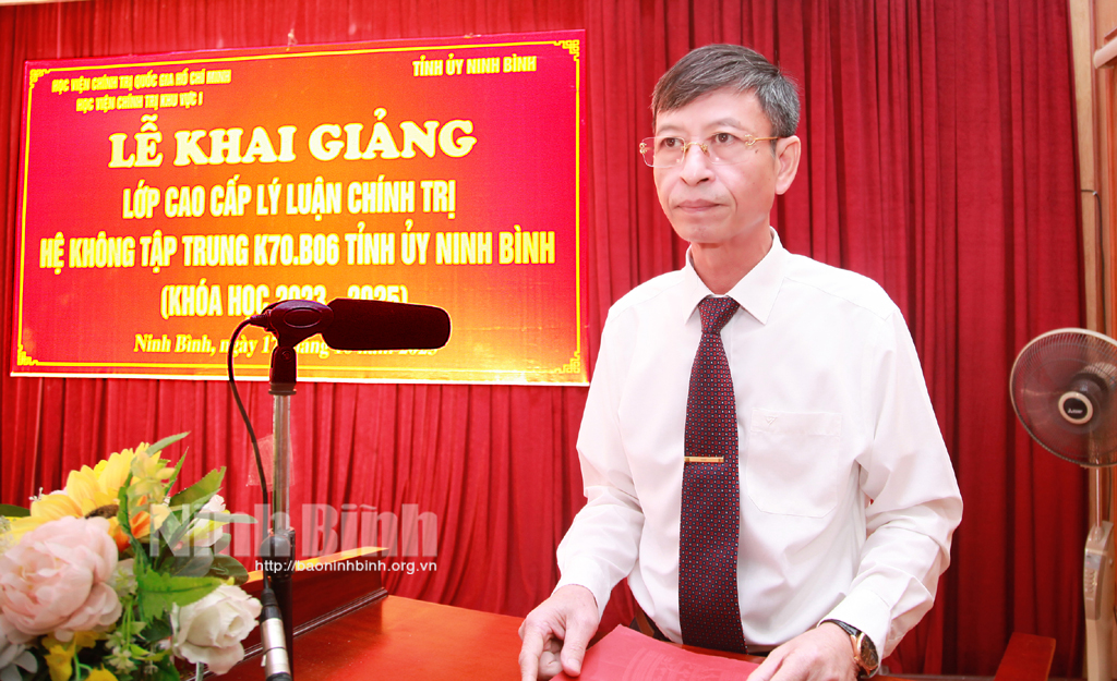 Khai giảng lớp Cao cấp lý luận chính trị hệ không tập trung khóa học 20232025