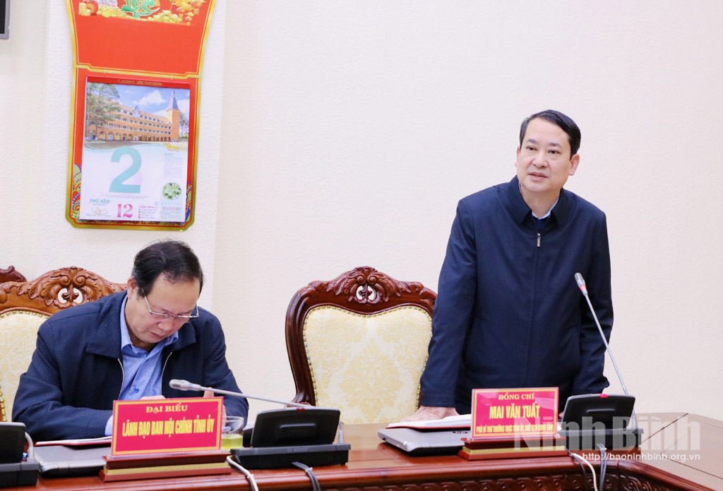 Thường trực Tỉnh ủy giao ban công tác tháng 1