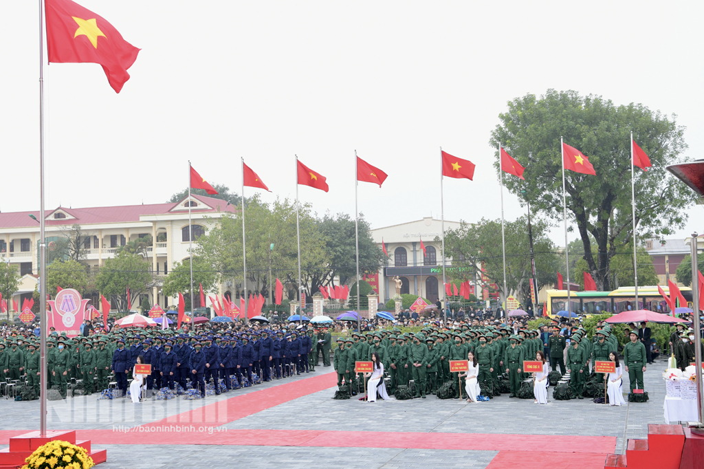 Các địa phương tổ chức lễ giao nhận quân