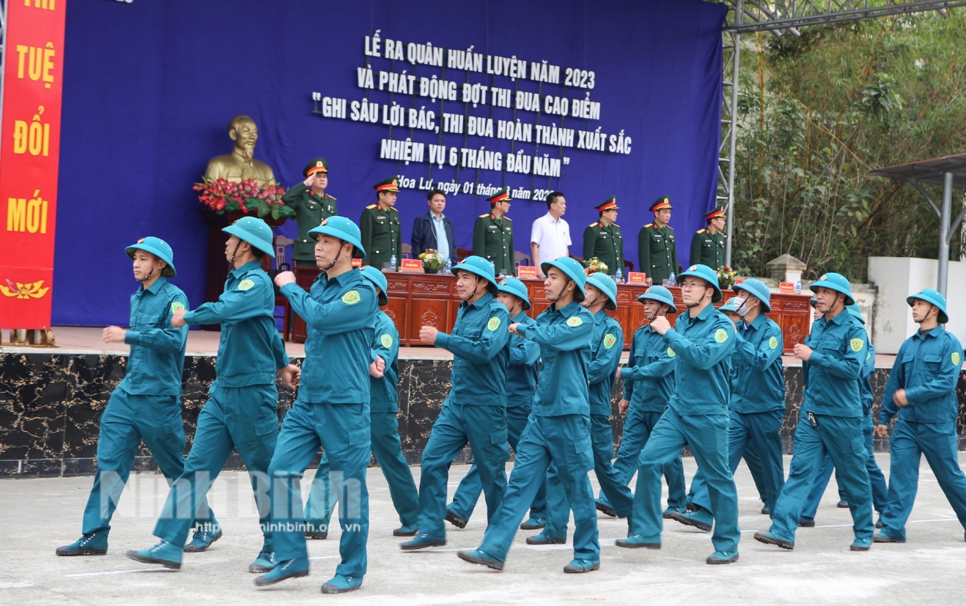 Kim Sơn Hoa Lư ra quân huấn luyện năm 2023