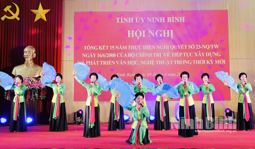 Tổng kết 15 năm thực hiện Nghị quyết số 23 của Bộ Chính trị về Tiếp tục xây dựng và phát triển văn học nghệ thuật trong thời kỳ mới