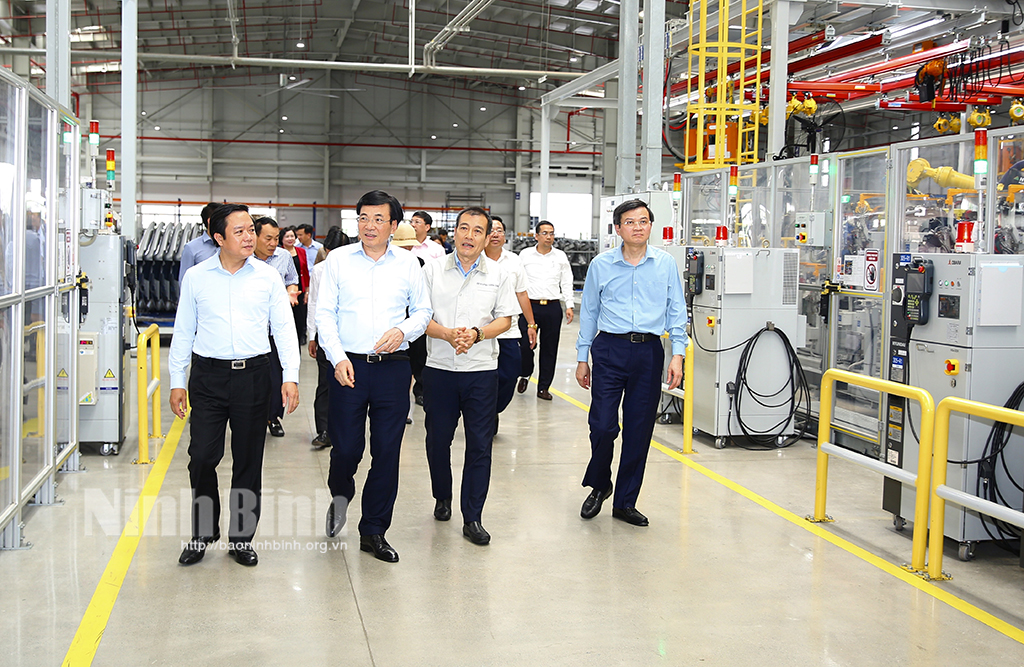 Governments delegation inspects progress of projects in Ninh Binh