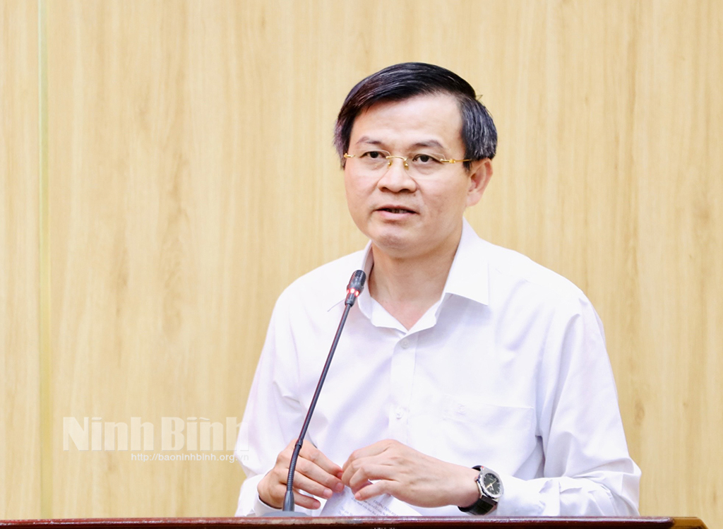 Tổ công tác Đề án 06 của Chính phủ làm việc tại Ninh Bình