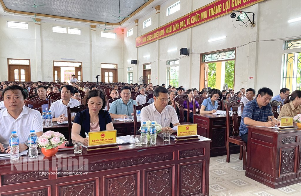 Đại biểu HĐND tỉnh tiếp xúc cử tri huyện Yên Khánh