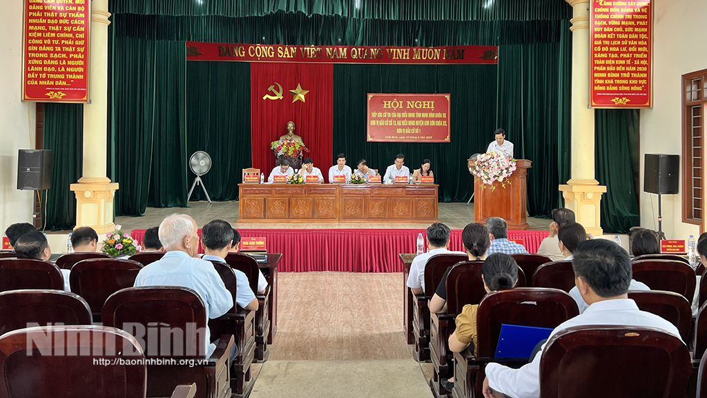 Đại biểu HĐND tỉnh tiếp xúc cử tri