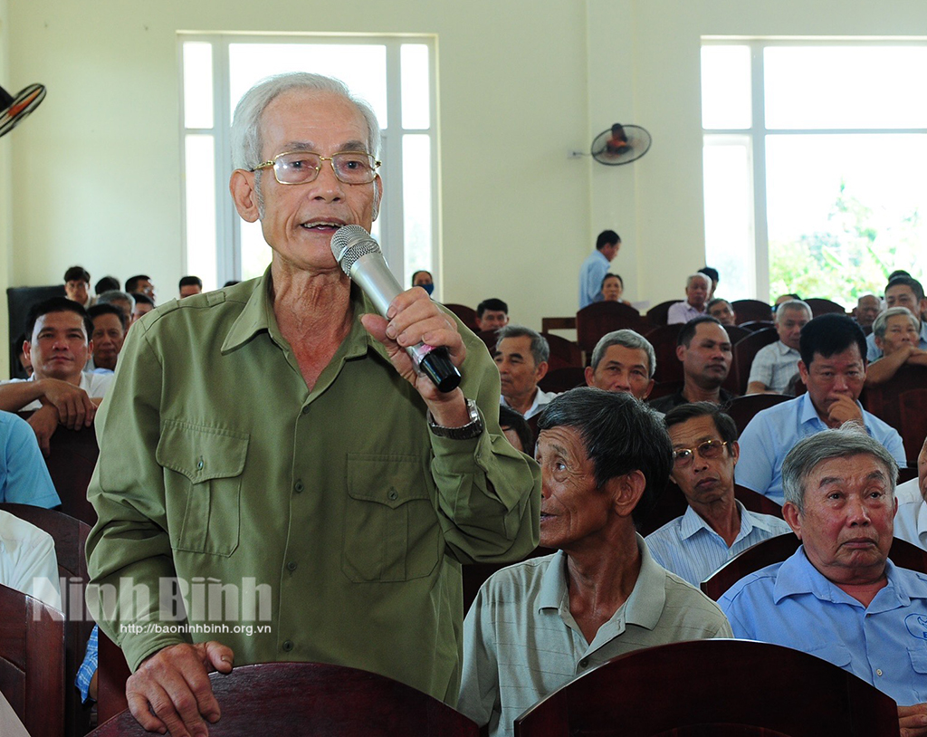 Đại biểu HĐND tỉnh tiếp xúc cử tri