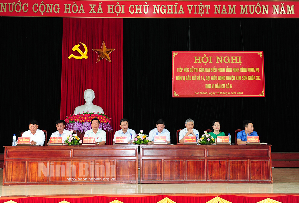 Đại biểu HĐND tỉnh tiếp xúc cử tri