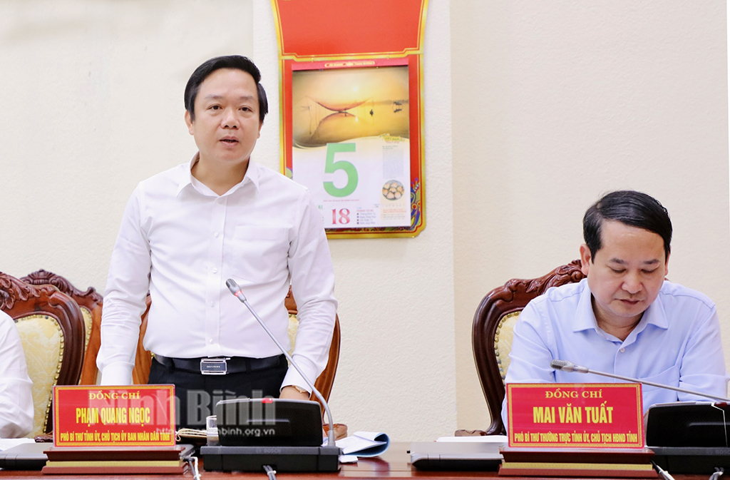 Lãnh đạo tỉnh tiếp và làm việc với Đoàn khảo sát đề tài cấp Nhà nước