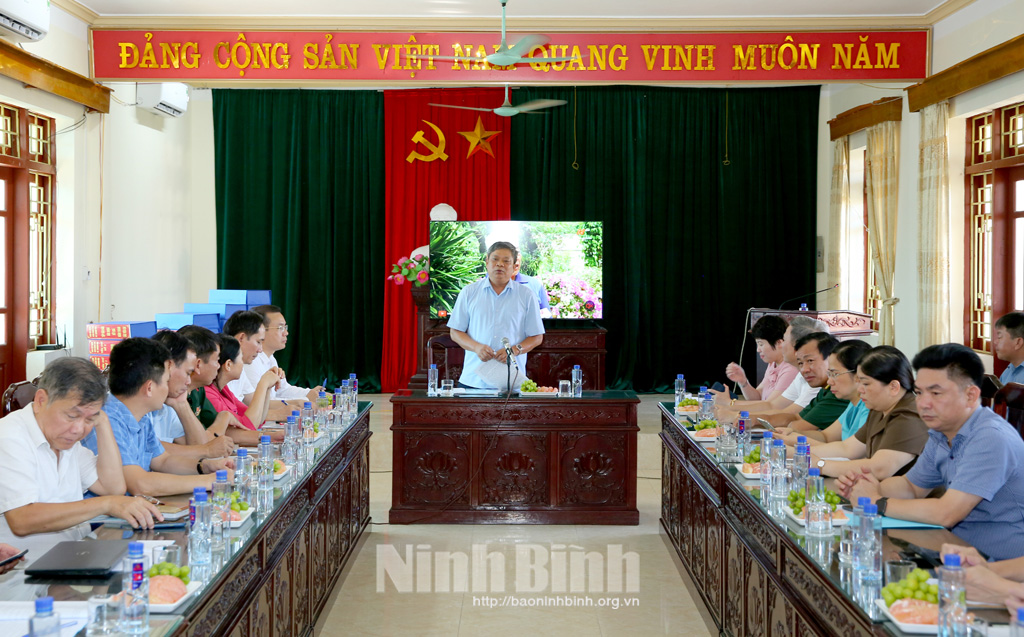 Khảo sát mức độ đạt chuẩn NTM kiểu mẫu NTM nâng cao tại huyện Nho Quan và Yên Khánh