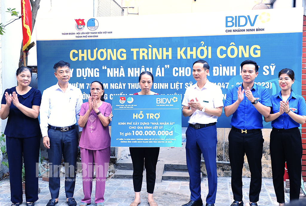 Thành đoàn Ninh Bình khởi công xây dựng Nhà nhân ái cho gia đình liệt sỹ