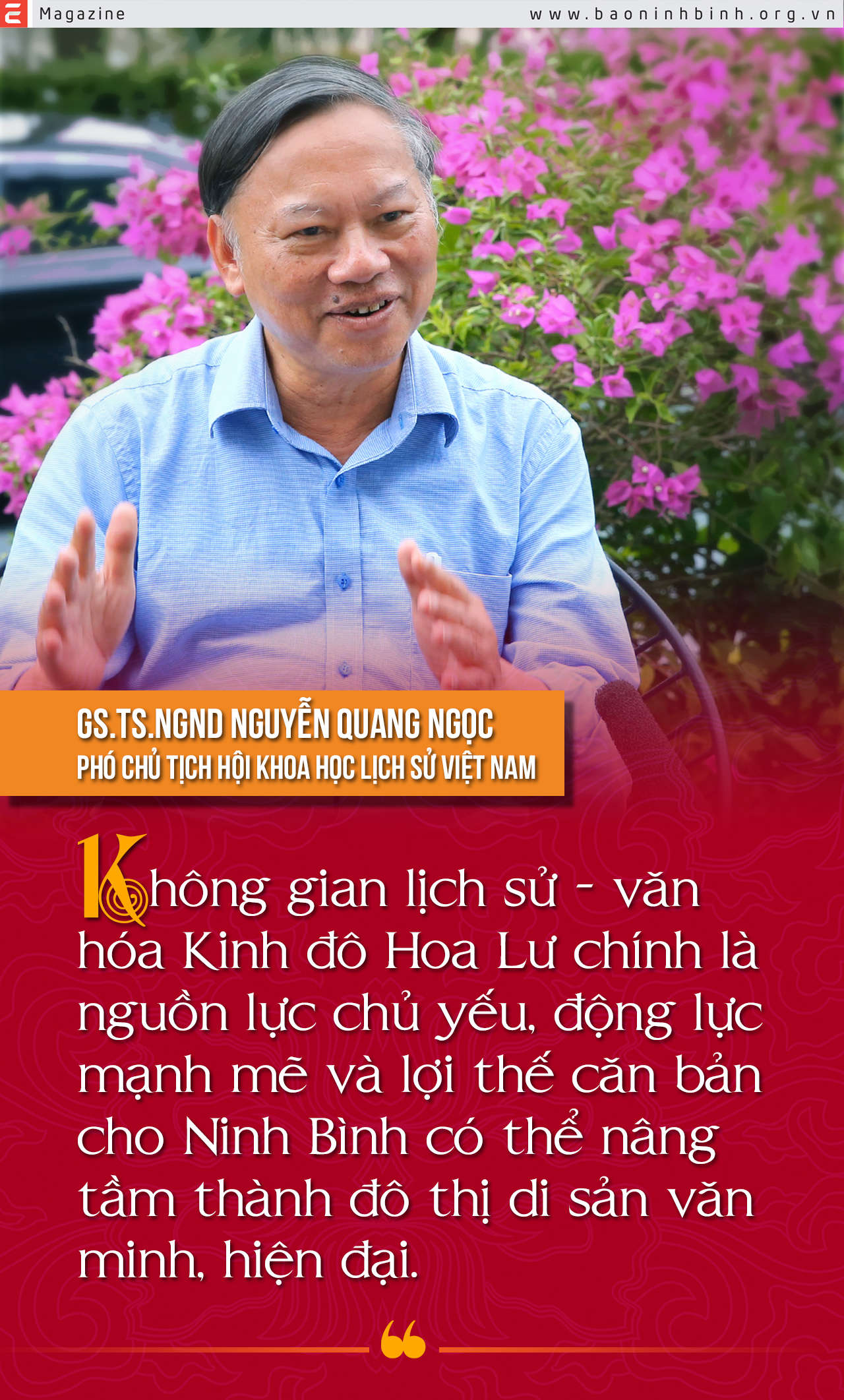 Emagazine Không gian lịch sử văn hóa Kinh đô Hoa Lư là giá trị đặc trưng định dạng thương hiệu đô thị Ninh Bình