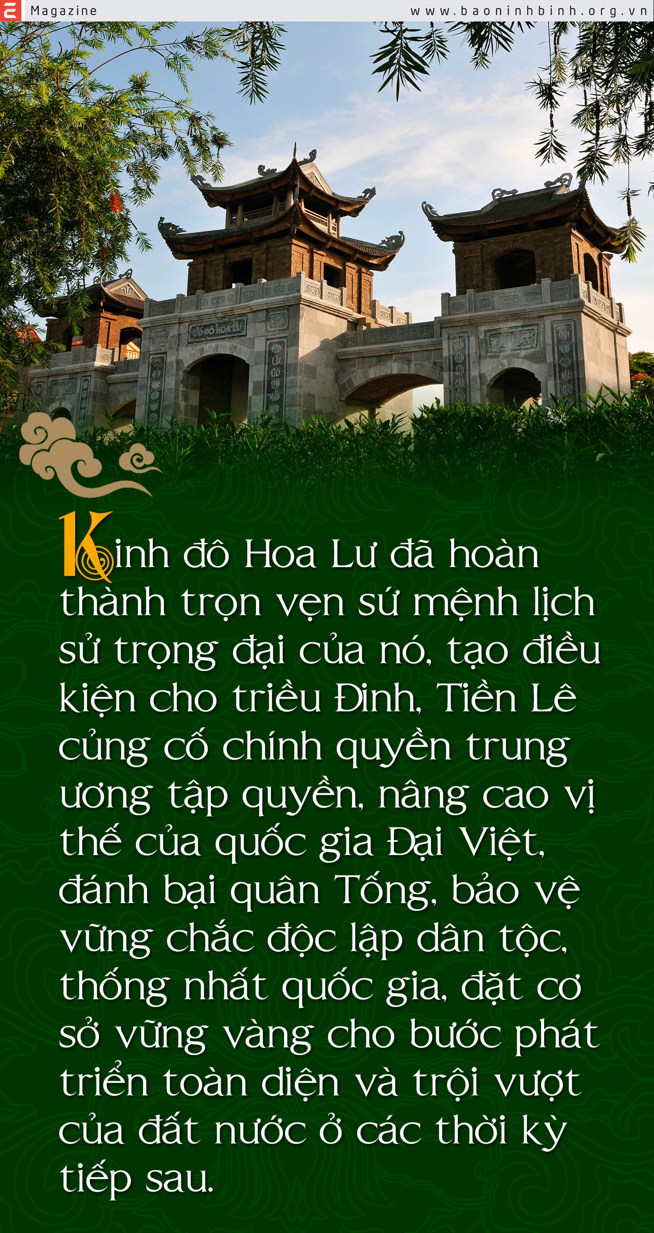 Emagazine Không gian lịch sử văn hóa Kinh đô Hoa Lư là giá trị đặc trưng định dạng thương hiệu đô thị Ninh Bình