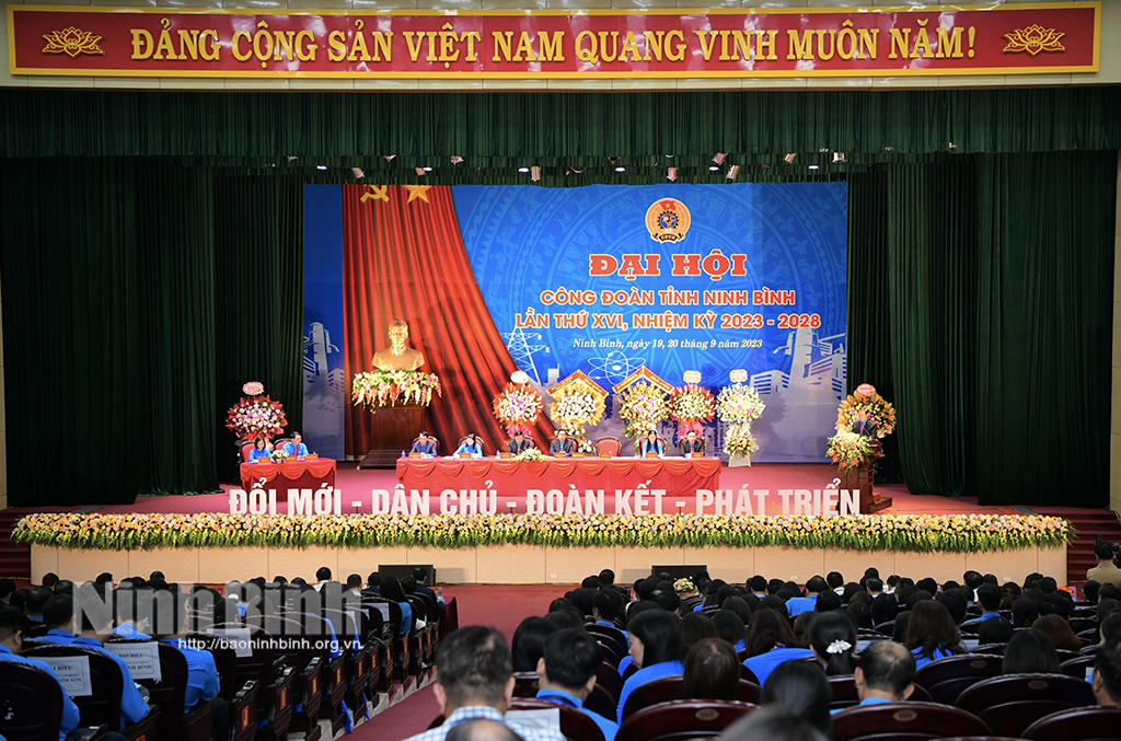 Khai mạc Đại hội Công đoàn tỉnh Ninh Bình lần thứ XVI