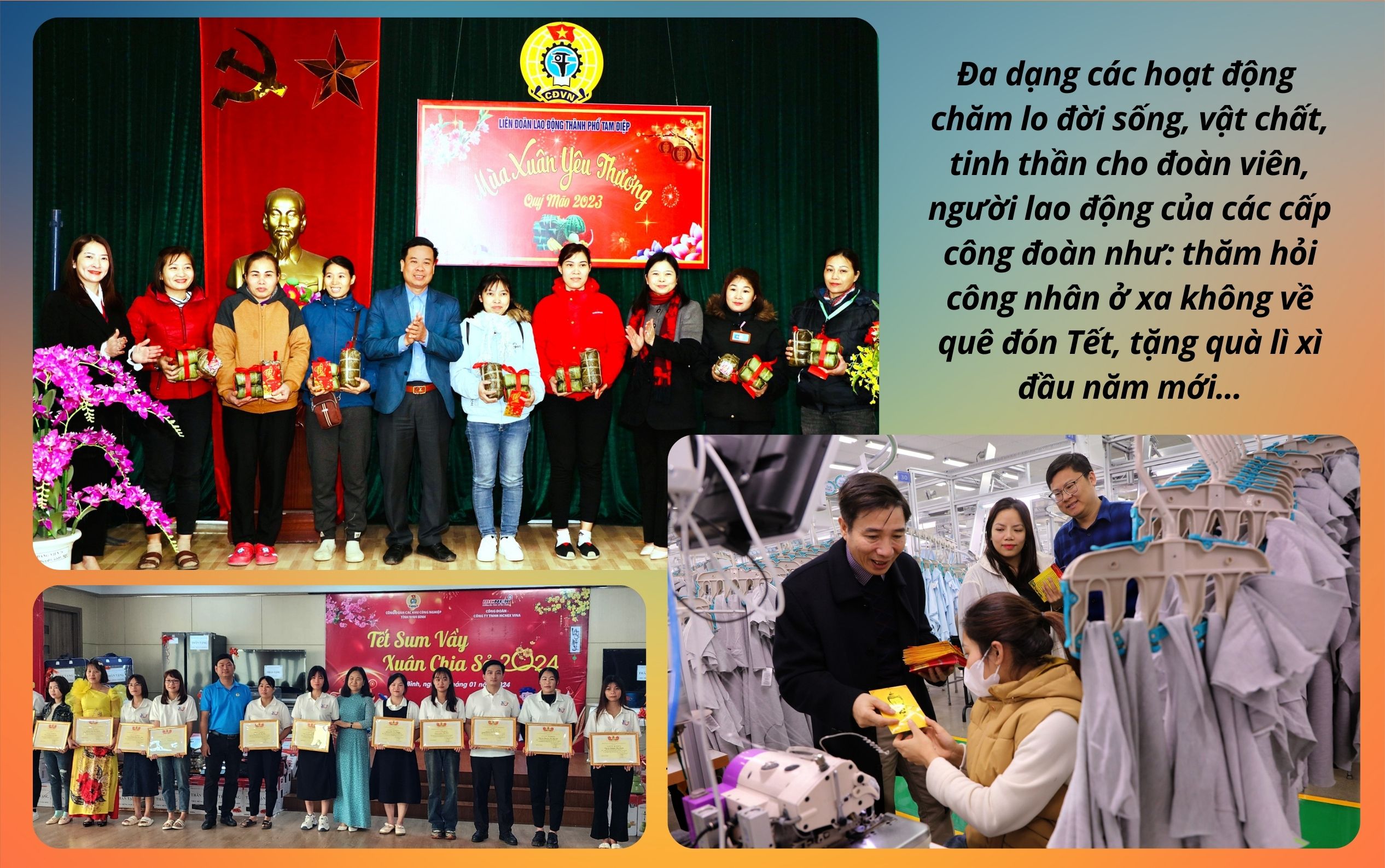 Emagazine Mang Xuân ấm Tết yêu thương đến với đoàn viên người lao động