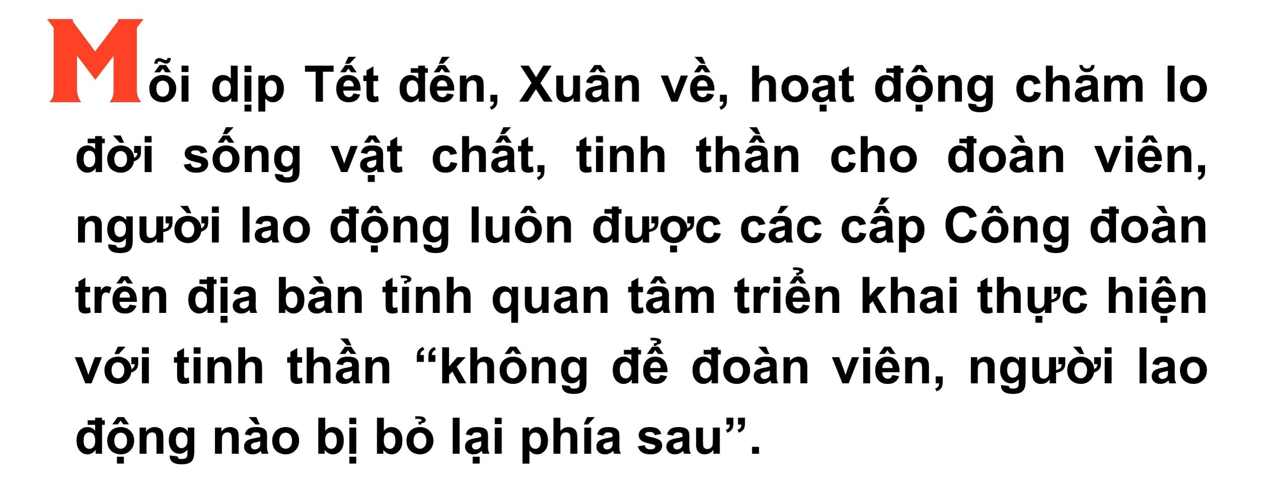 Emagazine Mang Xuân ấm Tết yêu thương đến với đoàn viên người lao động