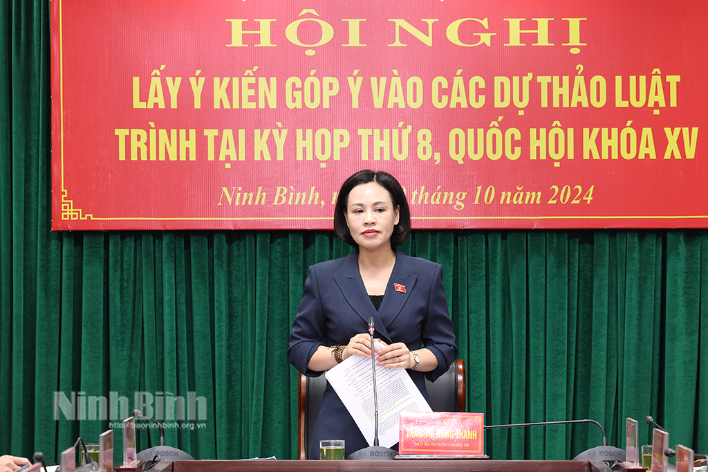 Đoàn ĐBQH tỉnh lấy ý kiến đóng góp vào các dự thảo luật trình tại kỳ họp thứ 8 Quốc hội khóa XV