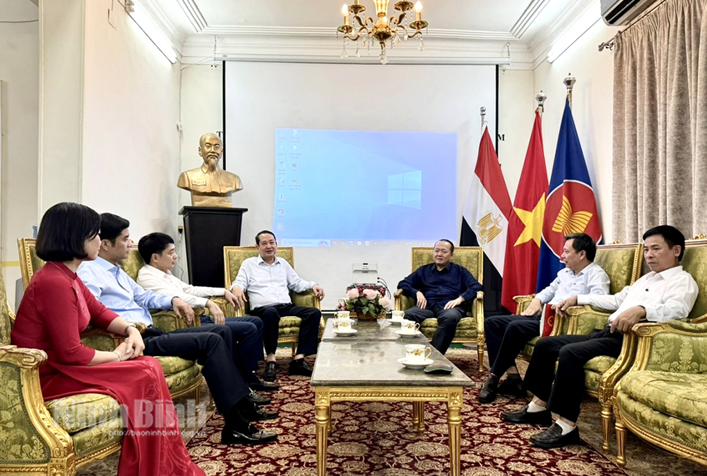 Đoàn công tác tỉnh Ninh Bình thăm làm việc tại Ai Cập