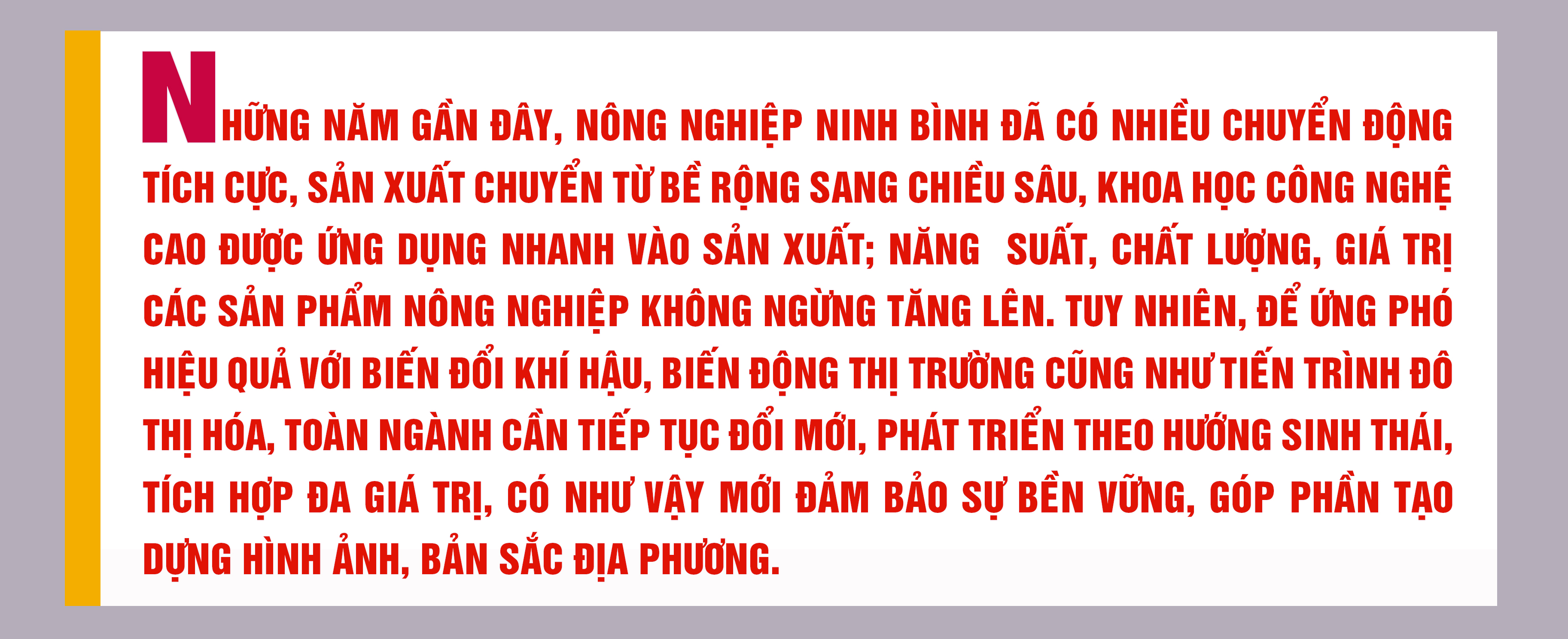 Emagazine Nông nghiệp Ninh Bình khẳng định bản sắc hướng tới khát vọng vươn tầm