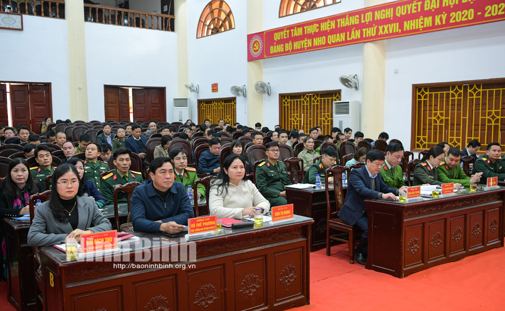 Nho Quan triển khai phong trào Toàn dân bảo vệ an ninh Tổ quốc năm 2024