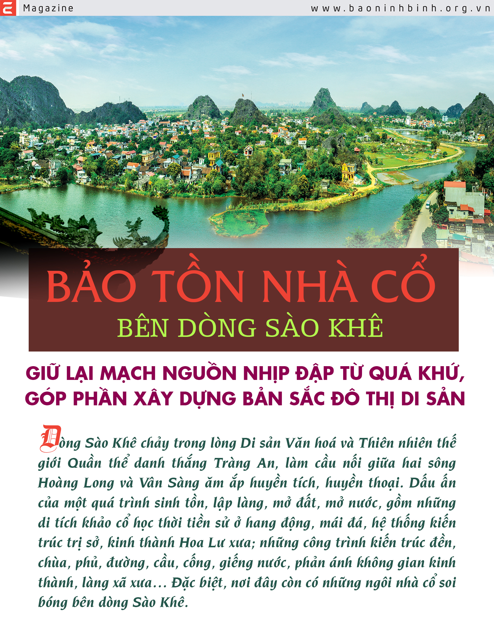 emagazine Bảo tồn nhà cổ bên dòng Sào Khê Giữ lại mạch nguồn nhịp đập từ quá khứ góp phần xây dựng bản sắc đô thị di sản