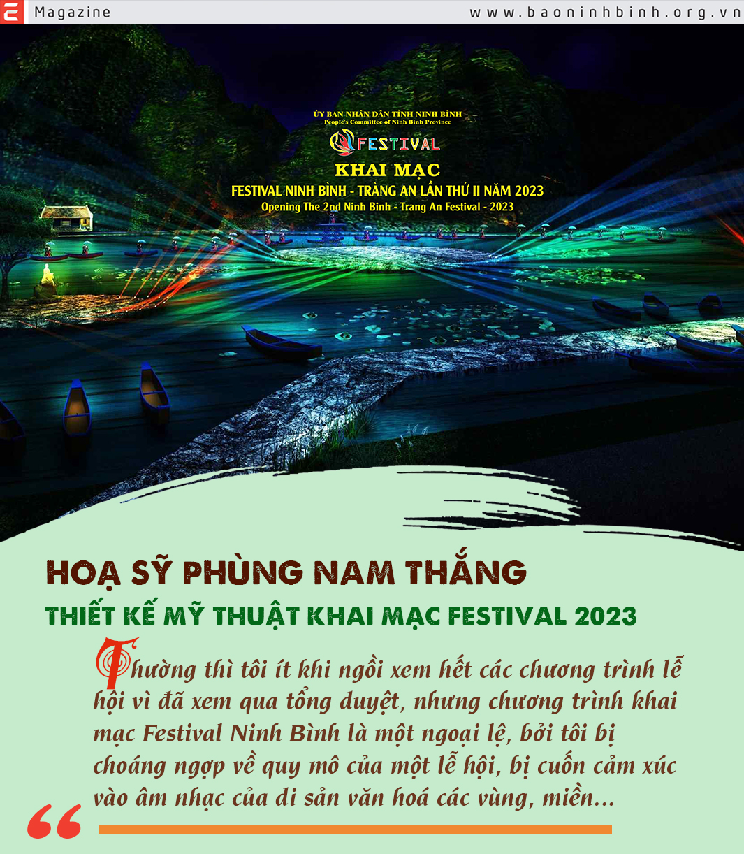 Emagazine Hướng tới xây dựng Festival Ninh Bình mang tầm quốc gia quốc tế