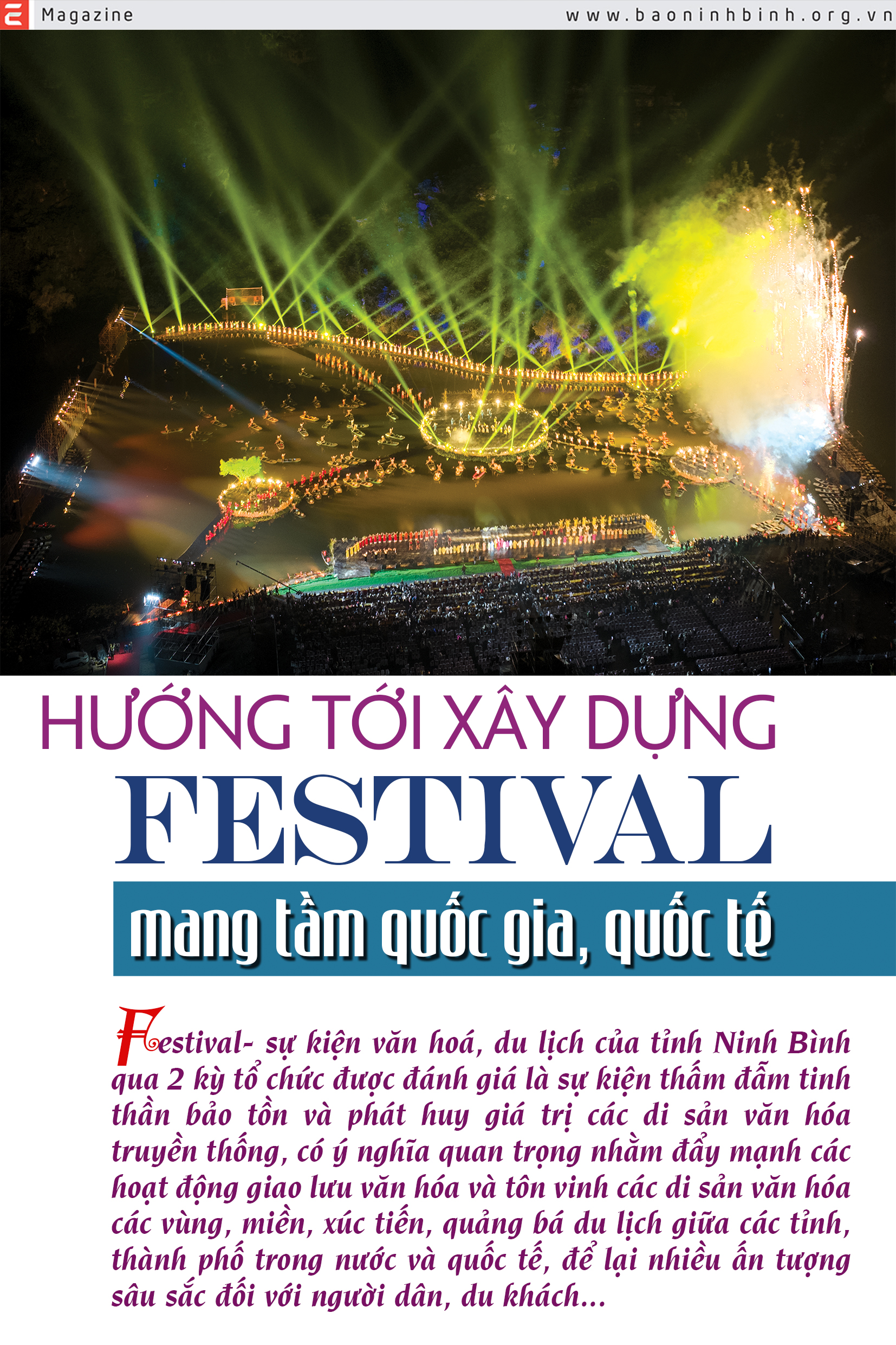 Emagazine Hướng tới xây dựng Festival Ninh Bình mang tầm quốc gia quốc tế